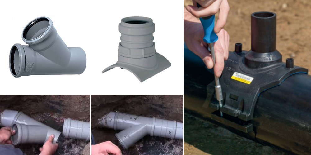 Как осуществить врезку в трубу канализации диаметров 110 мм