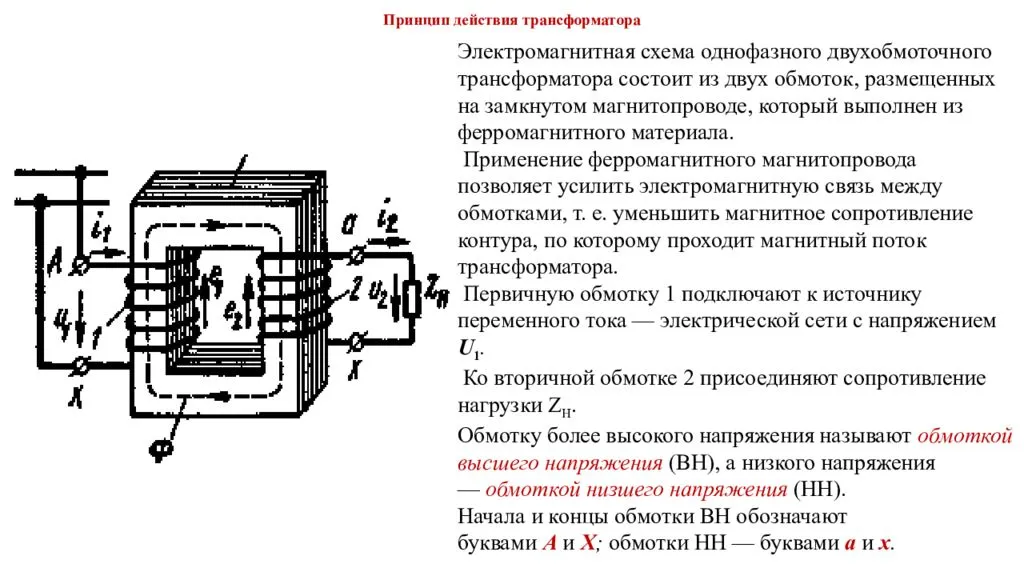 Режимы работы и схема замещения трансформатора