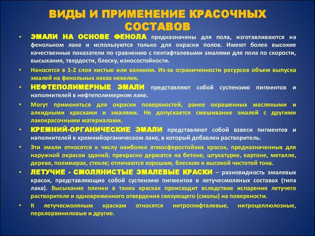 Акриловая эмаль и акриловая краска в чем разница