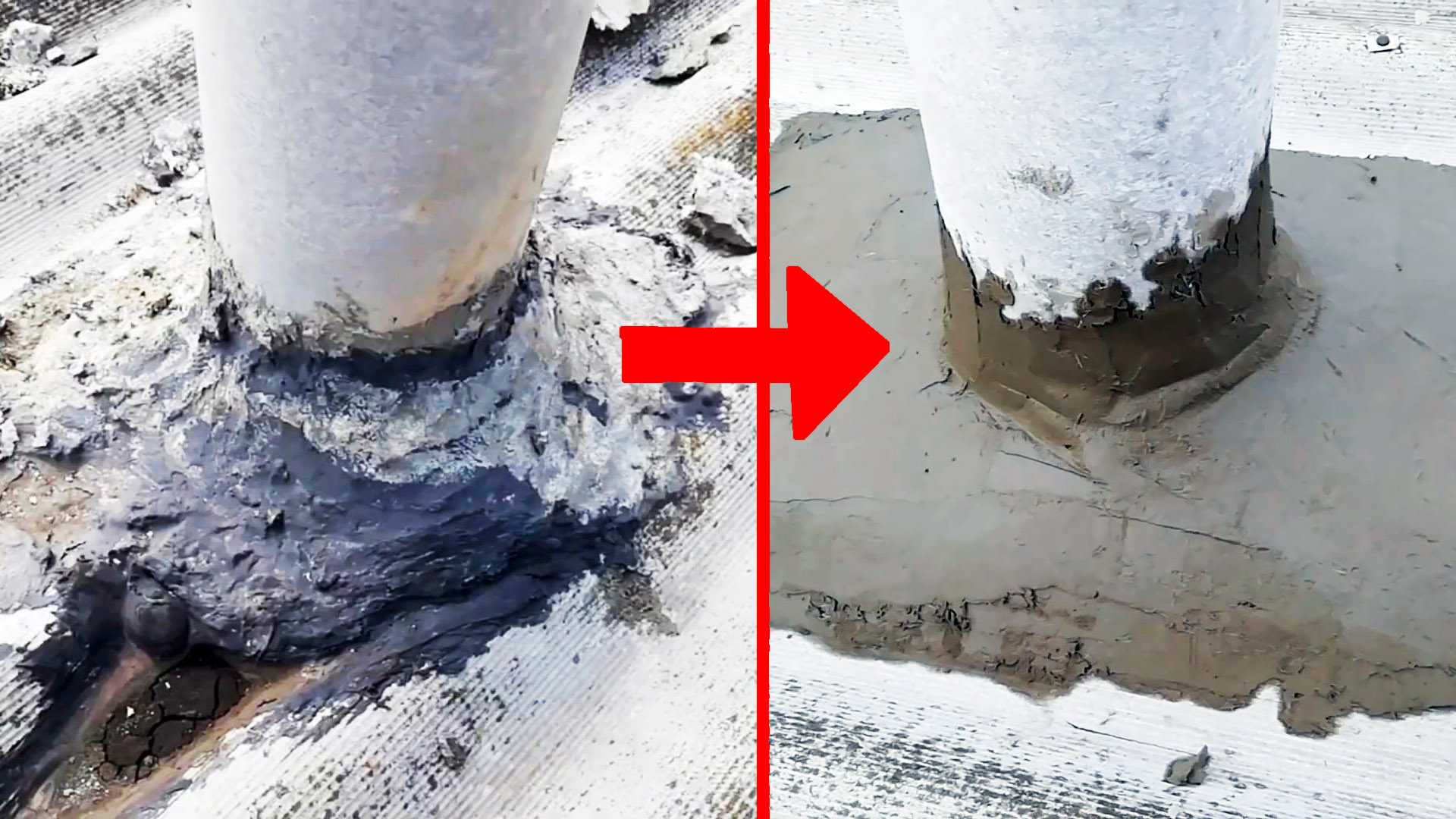 Примыкание кровли к трубе дымохода