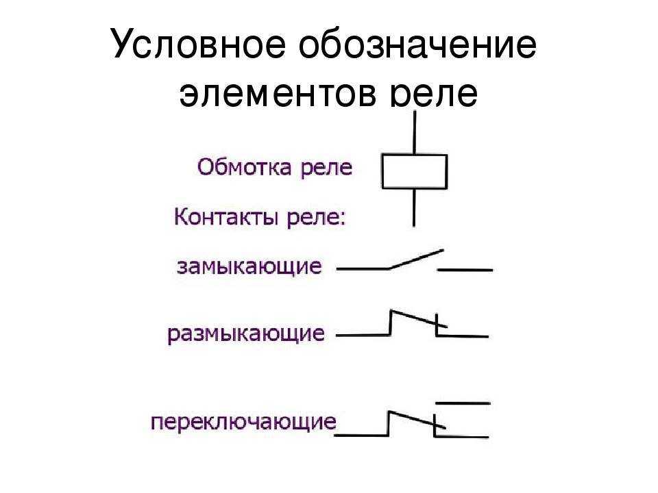 Обозначение реле на электрической схеме - услуги электромонтажа, строительства и ремонта