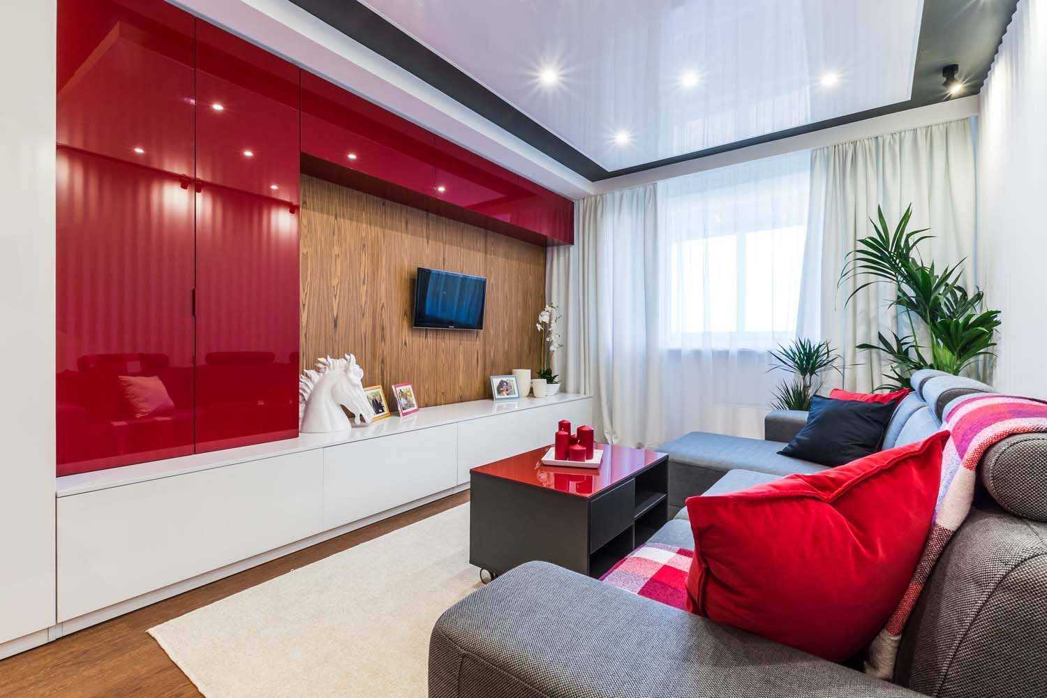 Красный цвет в интерьере квартиры и его сочетания | home-ideas.ru