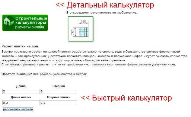 Как рассчитать плитку на пол: методы и примеры