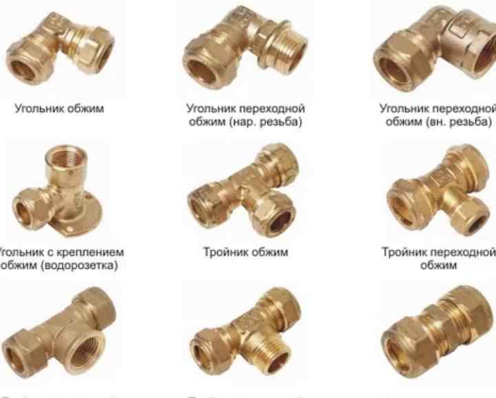 Обзор фитингов для монтажа медных труб