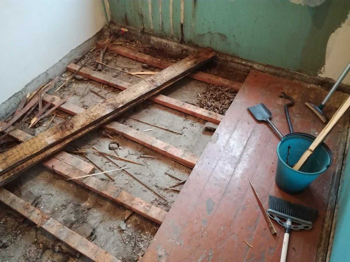 Ремонт пола в хрущевке своими руками