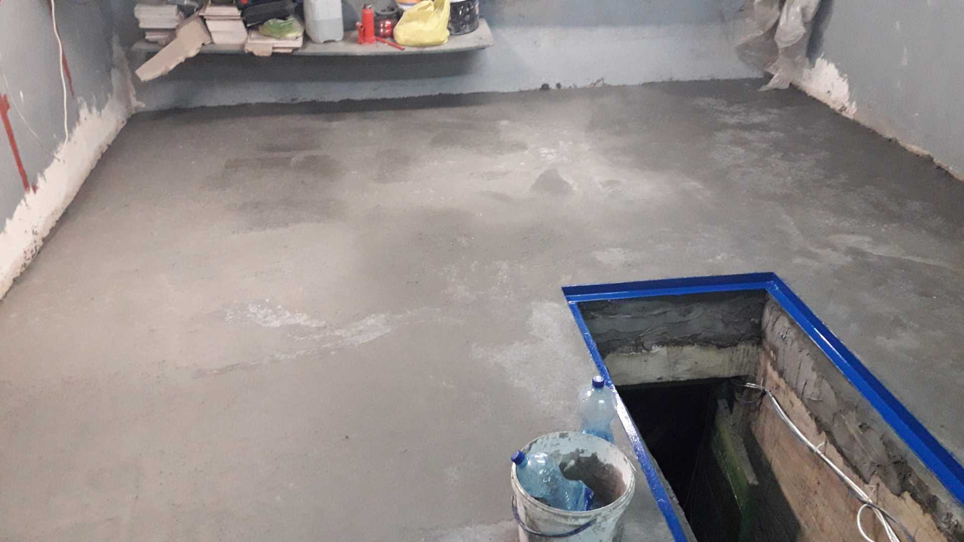 Бетонный пол в гараже согласно технологии - 1погаражам