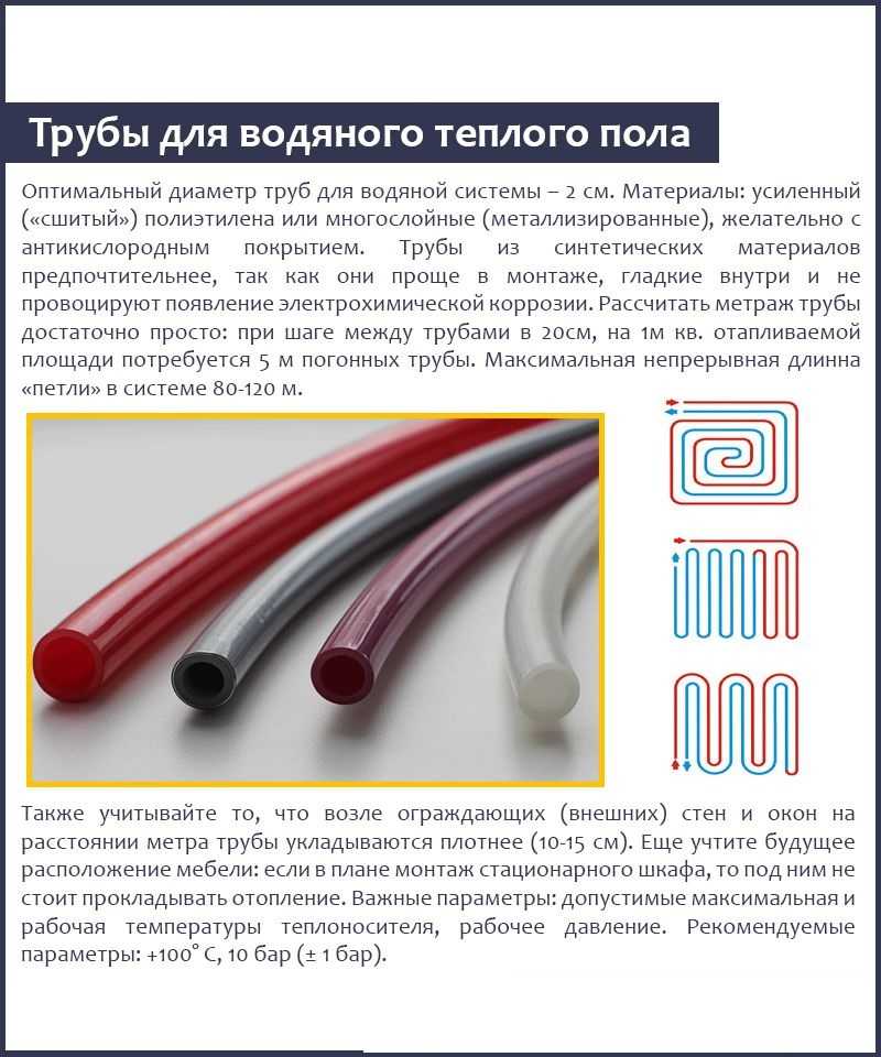 Трубы для теплого пола: какие лучше выбрать и почему