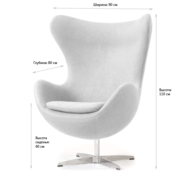 Egg chair / кресло яйцо: виды и особенности / фото