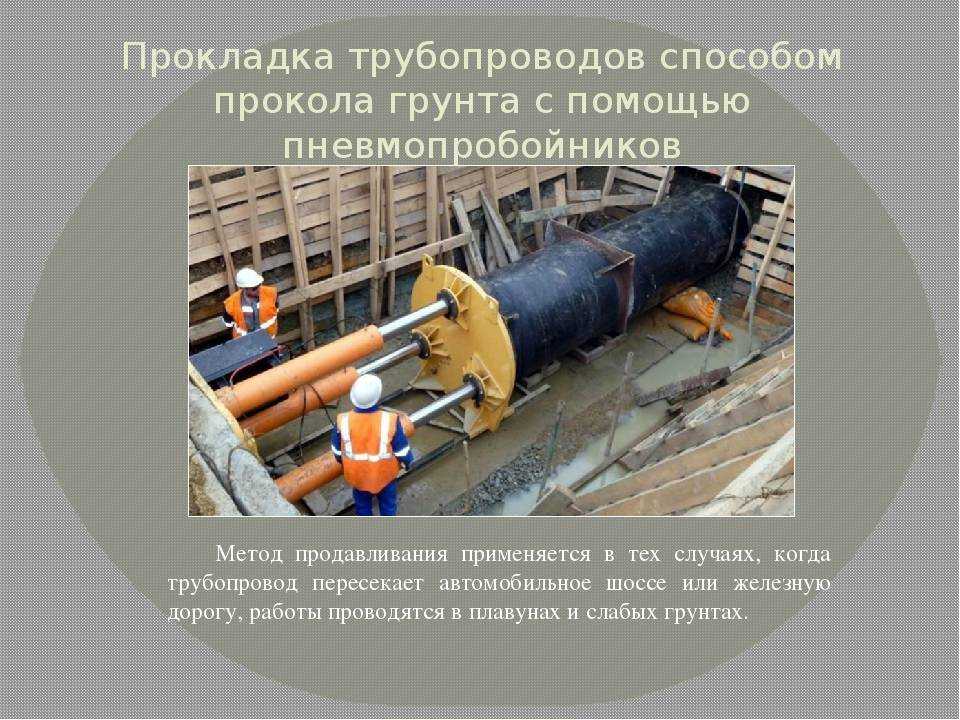Закрытый способ прокладки сетей